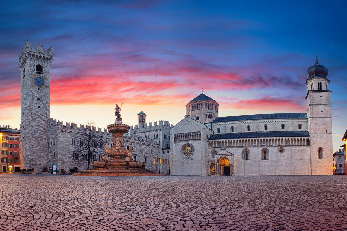 Trento cityscape from above